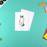Cool Cat Greetings Card
