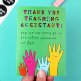 Thank You Teaching Assistant Joke Card