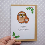 'Owls' CHARITY Christmas Card