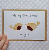 'Pair of Robins' Christmas Card