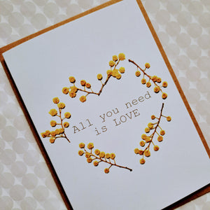 'All You Need is Love' card