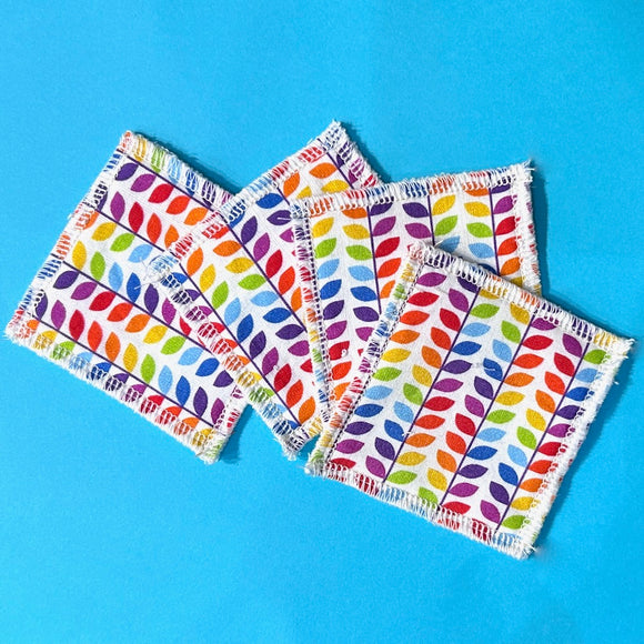 Reusable Face Wipes - Rainbow Stems