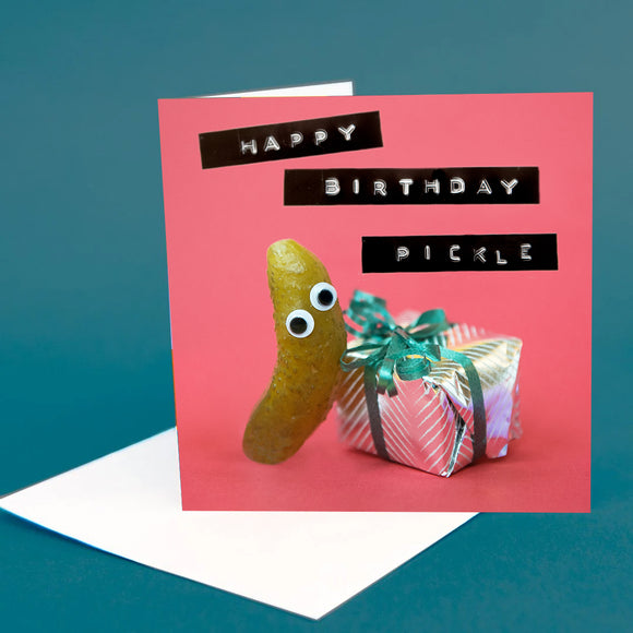 Googly Eye Card - Happy Birthday Pickle