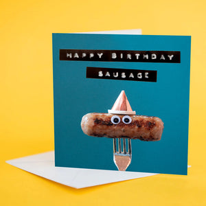 Googly Eye Card - Happy Birthday Sausage