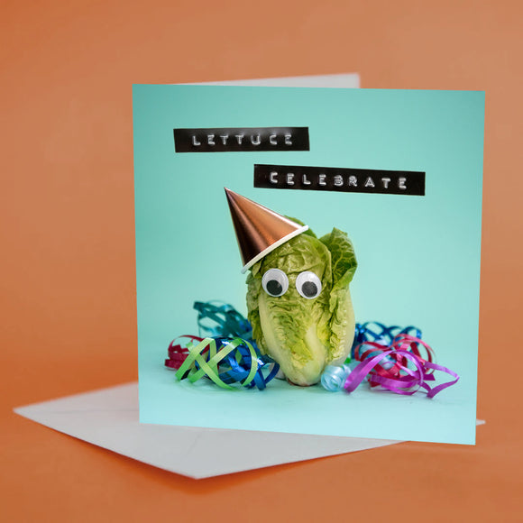 Googly Eye Card - Lettuce Celebrate