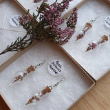 Peak District Heather Dangly Terrarium Earrings