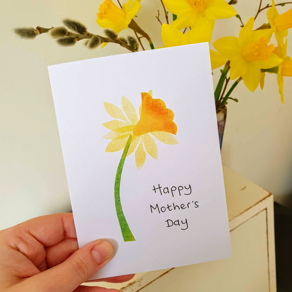 'Happy Mother's Day' Daffodil Card