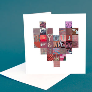 Typography Card "You & Me"