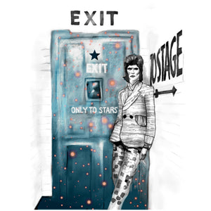 "Bowie: Exit" Greeting Card