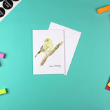 Greenfinch Greetings Card