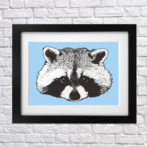 Raccoon Print