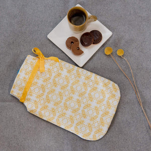 Bee Print Hot Water Bottle