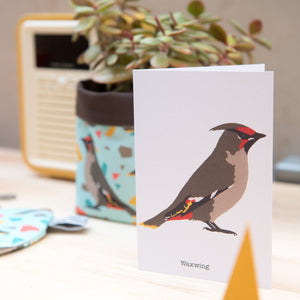 Waxwing Greetings Card